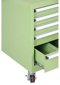 Wózek warsztatowy mobilny do stołów GL, 5 szuflad, 565 x 580 x 670 mm