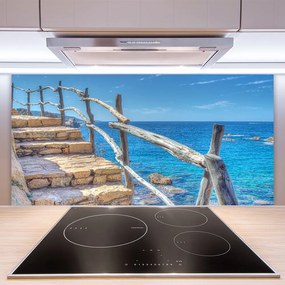 Panel nad blat kuchenny Schody Prowadzące Do Morza