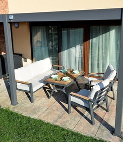 Zestaw aluminiowy WATFORD dla 5 osób