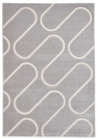 Szary dywan 80x150 cm Linear Curve – Catherine Lansfield