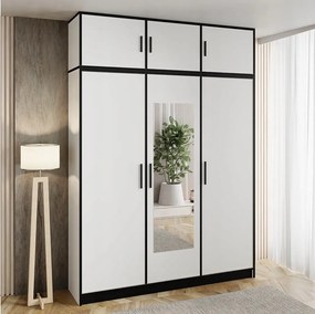 Szafa trzydrzwiowa DIOR 157 3d biały z nadstawką