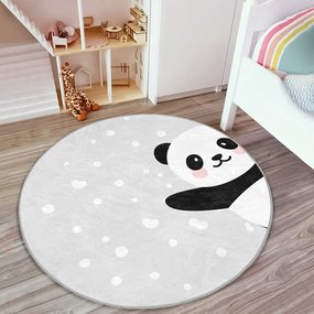Jasnoszary dywan dziecięcy ø 120 cm Comfort – Mila Home