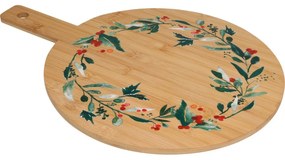 Świąteczna deska do serwowania z bambusa Wieniec I