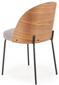 Krzesło popielaty/jasny orzech, skandynawski, loft, K451