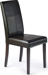Brązowe Krzesło Tapicerowane Wenge T9-W73