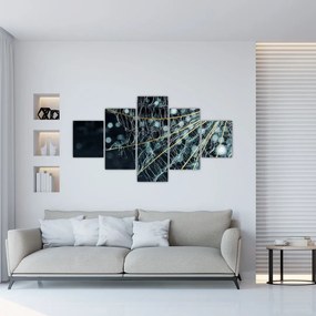 Obraz - Kwiat z pajęczyną (125x70 cm)