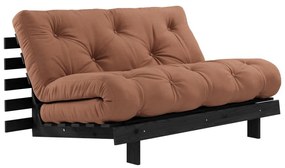 Ceglasta rozkładana sofa 140 cm Roots Black Night – Karup Design