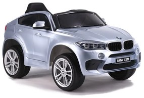 Auto na akumulator bmw x6 srebrny lakierowany