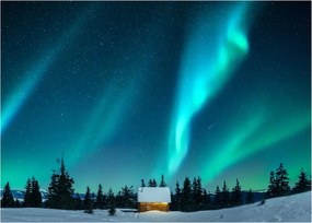 Obraz - Aurora Borealis (70x50 cm)