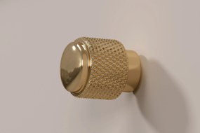 Toaletka wisząca Lorini 100 cm z szufladami - kaszmir / złote uchwyty