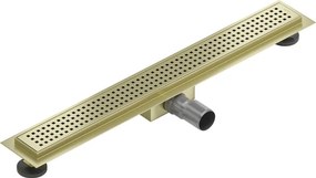 Mexen Flat M08 odpływ liniowy 70 cm, złoty szczotkowany - 1A25070-15