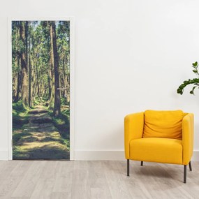 Fototapeta na drzwi - Ścieżka wśród drzew (95x205cm)