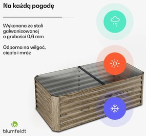 Blumfeldt High Grow Straight grządka podwyższona, 972 l