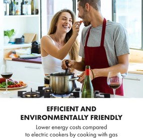 Klarstein Goldflame 70cm Płyta gazowa 5 palników Biały