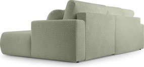 Narożnik VELO wolnostojący układ L strona Lewa z funkcją spania w tkaninie Coral 55