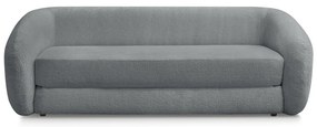 Ciemnoszara rozkładana sofa z tkaniny szenilowej 228 cm Neyo – Bobochic Paris
