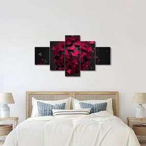 Obraz abstrakcji 3D (125x70 cm)