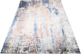 Brązowo-beżowy przecierany dywan w stylu loft G3-H64