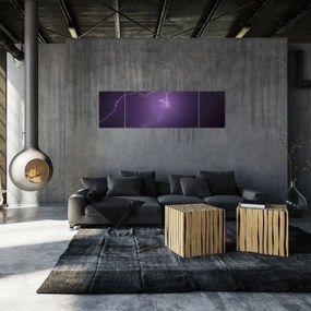 Obraz błyskawicy na niebie (170x50 cm)