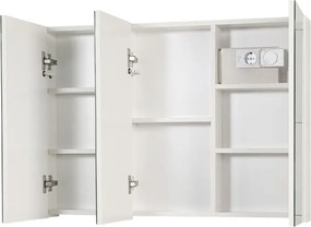 MIADOMODO Szafka z lustrem i oświetleniem LED, 90 x 65 cm