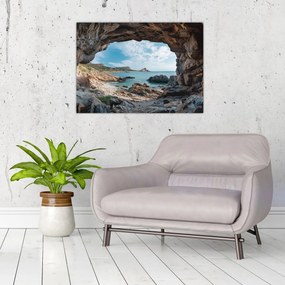 Obraz - Jaskinia przy morzu (70x50 cm)