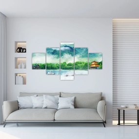 Obraz - Wymarzony krajobraz (125x70 cm)