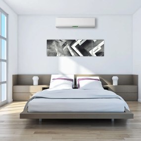 Abstrakcyjny obraz kostek (170x50 cm)
