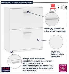 Szafka biała stojąca na buty E9-W15
