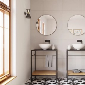 Bateria umywalkowa podtynkowa czarna CONCEPCION black