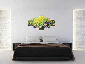 Obraz dzikich kwiatów (125x70 cm)