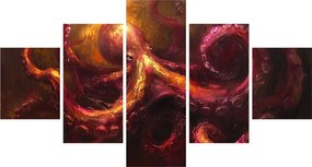 Obraz - Ośmiornica, obraz olejny (125x70 cm)