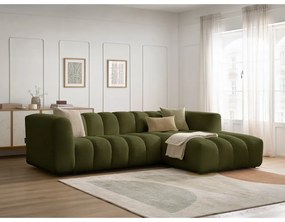 Zielony narożnik (prawostronny/z szezlongiem) Talia – Bobochic Paris