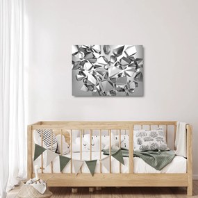 Obraz na szkle - abstrakcja 3D (70x50 cm)