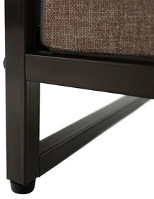 Komoda z szufladami z tkaniny HAZEL TYP 2, brązowy, M