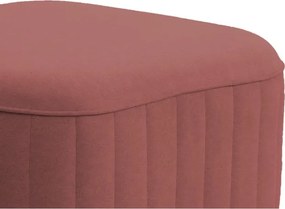 Pufa LAREN w kolorze burgundowym w tkaninie CASTEL 59