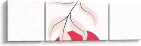 Obraz - Różowa abstrakcja kwiatowa N⁰2 (170x50 cm)