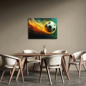 Obraz - Piłka nożna w locie (70x50 cm)