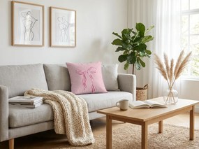 Poszewka na poduszkę PINKARA 45x45 cm, różowa