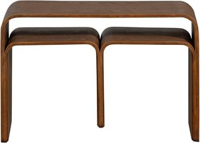 Stolik w dekorze orzecha 32x40 cm Frey – WOOOD