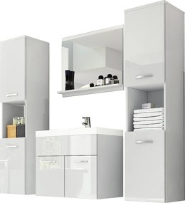 MINIO go for it, Meble łazienkowe MONTANA XL w kolorze biały/biały połysk