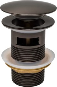 Mexen korek klik-klak okrągły z przelewem, grafit - 79920-66