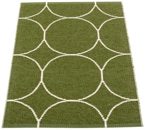 Ciemnozielony dywan odpowiedni na zewnątrz 70x100 cm Boo Dark Olive – Pappelina