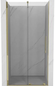 Mexen Velar drzwi prysznicowe rozsuwane 120 cm, transparent, złote - 871-120-000-01-50