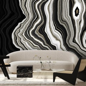 Fototapeta - Czarny marmur (196x136 cm)
