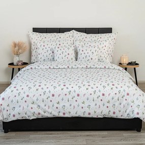 Kvalitex Pościel krepa Letní louka, 240 x 220 cm,2x 70 x 90 cm, 240 x 220 cm, 2 szt. 70 x 90 cm