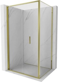Mexen Exo kabina prysznicowa składana 70 x 95 cm, transparent, złota - 816-070-095-50-00
