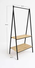 Drewniany wieszak z pókami Syen