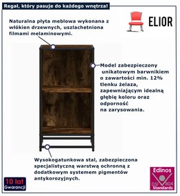 Regał stojący na książki przydymiony brąz Z7-N01