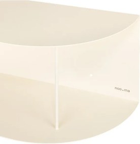 Beżowa wielopoziomowa metalowa półka 80 cm Lina – noo.ma