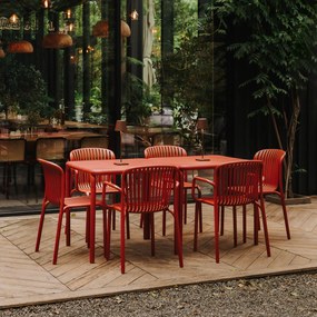 Fotel ogrodowy Brene Retro Red FERNE